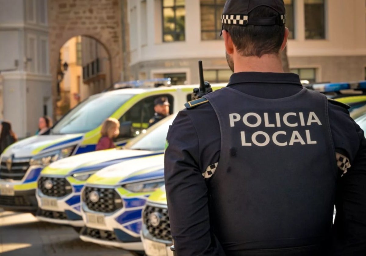 Policía Local en Cádiz.