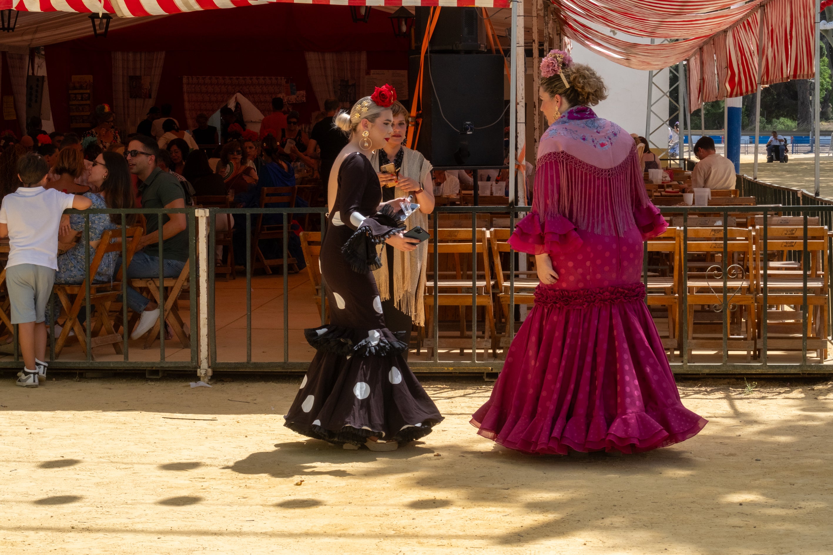 El calor marca el jueves de Feria en El Puerto