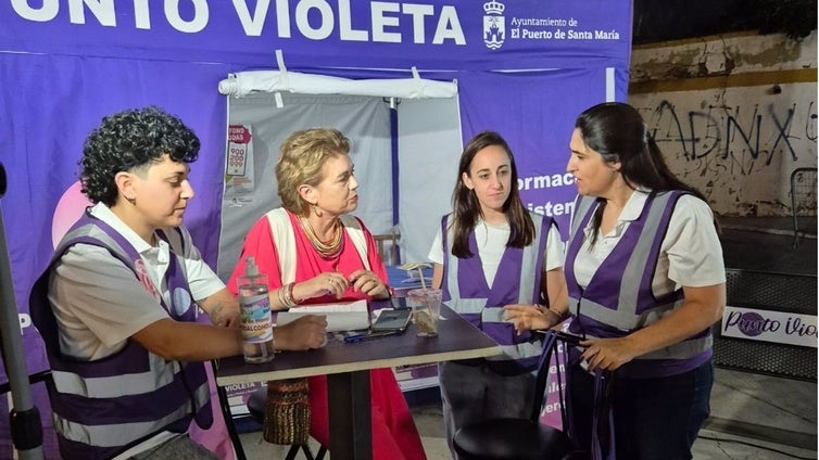 Así funciona el Punto Violeta en la Feria de El Puerto 2025