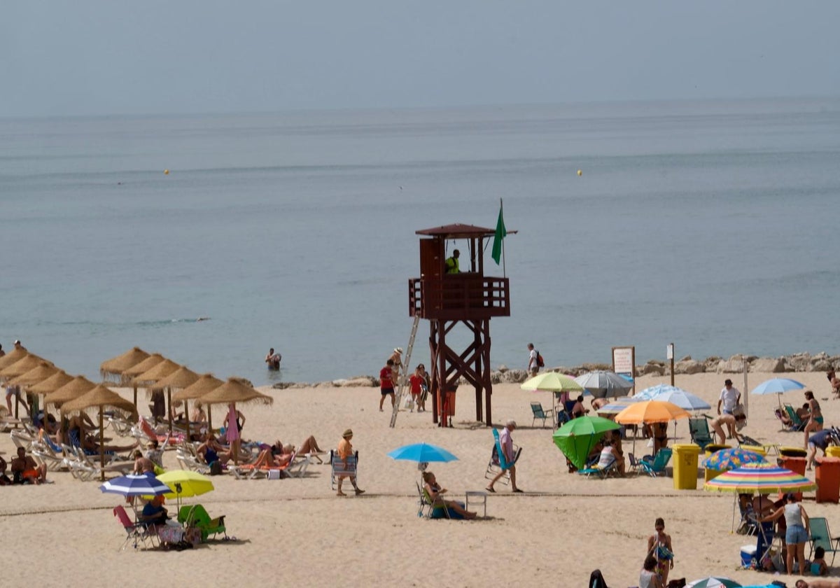 Playa de Santa María del Mar este pasado domingo 8 de junio.
