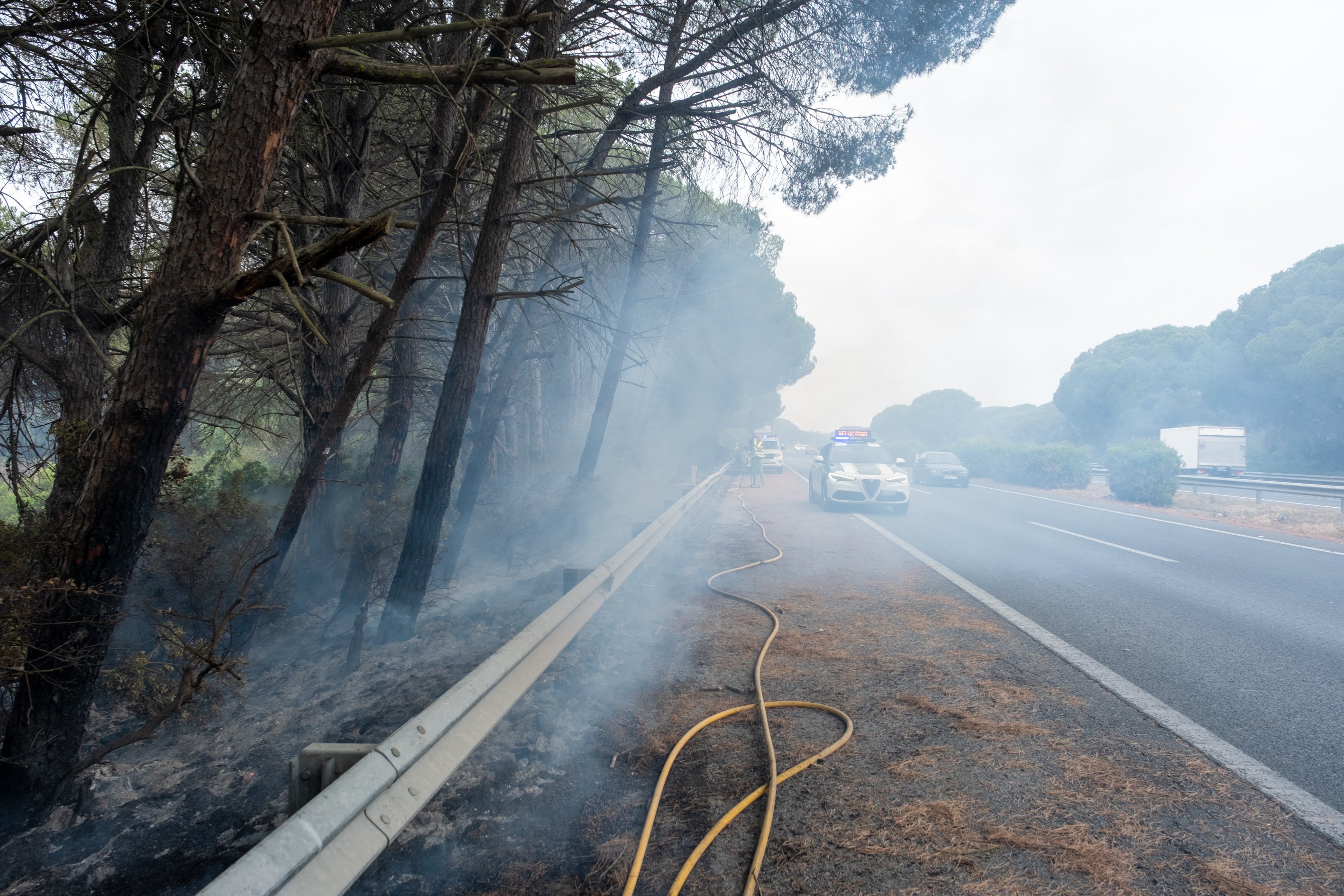 Fotos: Las imágenes del incendio de Puerto Real