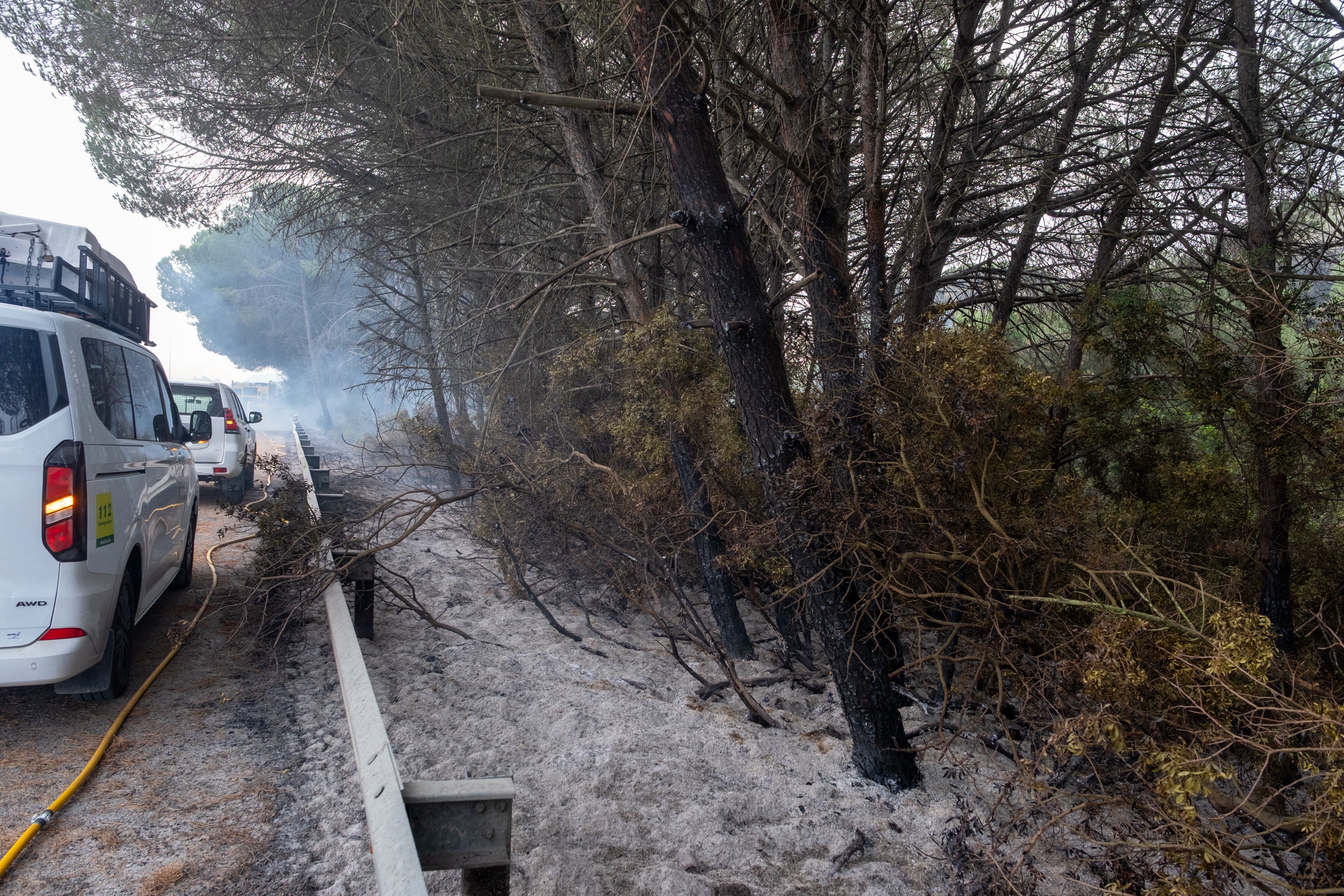 Fotos: Las imágenes del incendio de Puerto Real