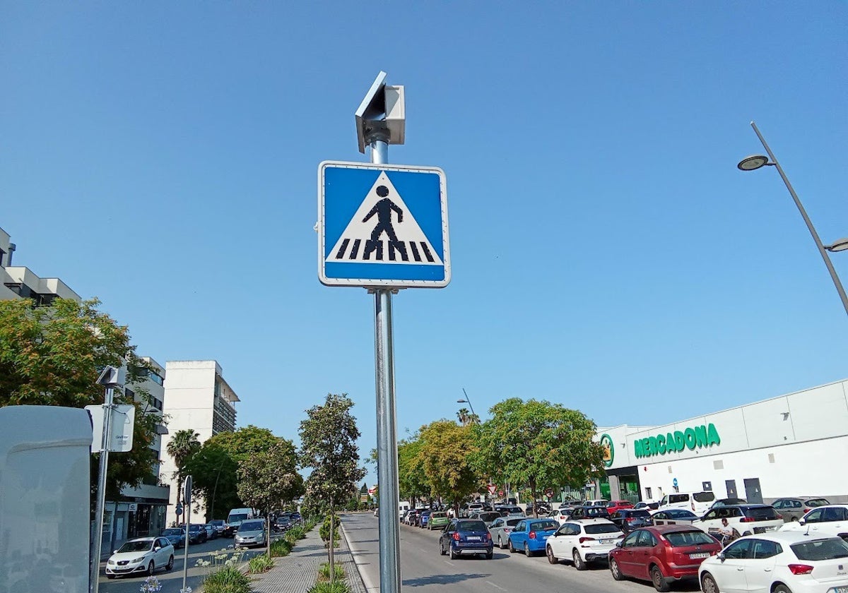 Nuevas señales luminosas LED en Jerez para rotondas y pasos de peatones
