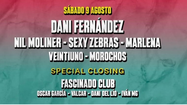 Festival La Movida Sound en Barbate: Cartel completo y distribución por días