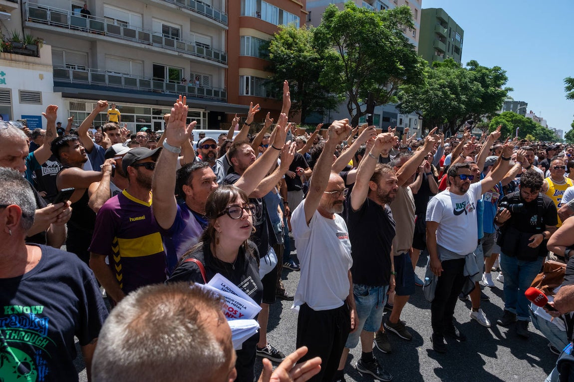Fotos: Así ha sido la protesta de la huelga del metal en Cádiz de este miércoles