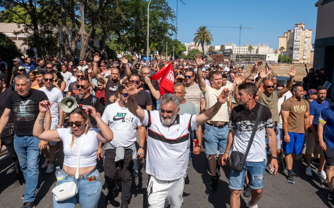 Fotos: Así ha sido la protesta de la huelga del metal en Cádiz de este miércoles