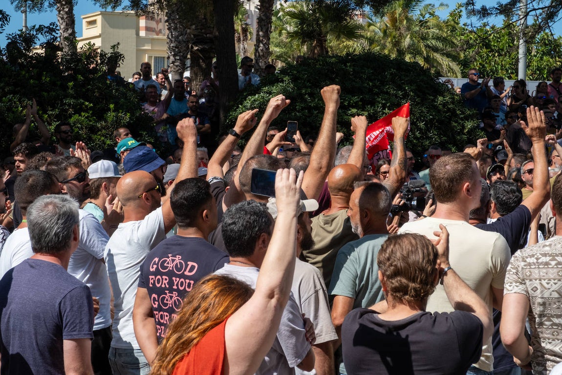 Fotos: Así ha sido la protesta de la huelga del metal en Cádiz de este miércoles