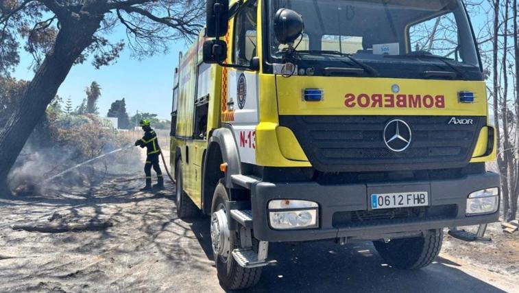 Nuevo incendio forestal ahora entre Roche y El Colorao en plena ola de calor