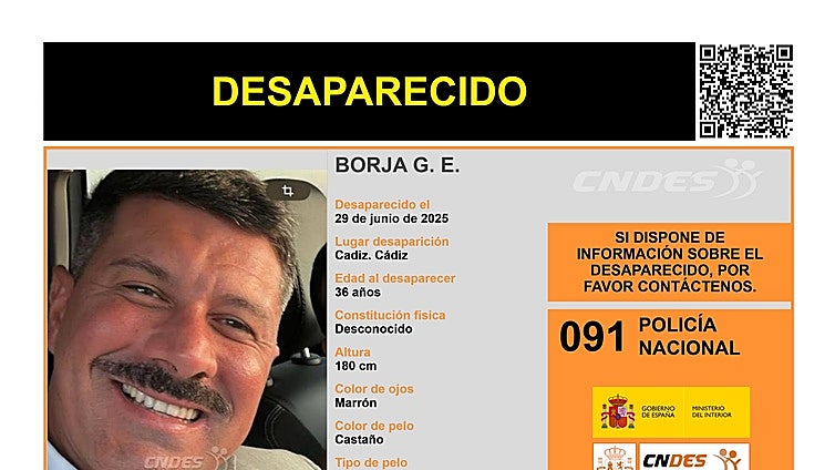 Buscan a un hombre desaparecido en aguas de Cádiz el 29 de junio: el joven con el que volcó en una embarcación fue hallado con vida