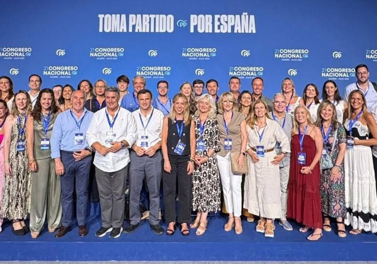 Cargos del PP de Cádiz en el Congreso Nacional del PP en Madrid