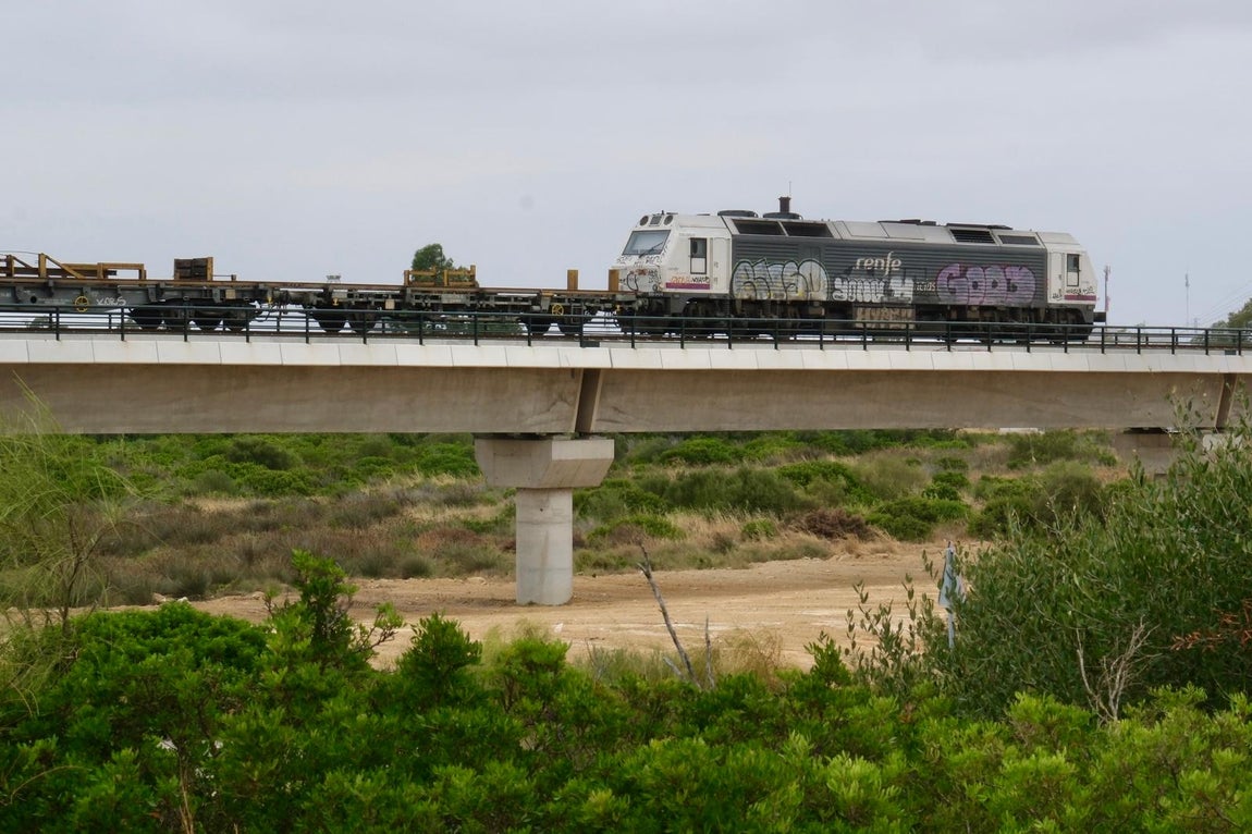 Primer ensayo con el tren de La Cabezuela