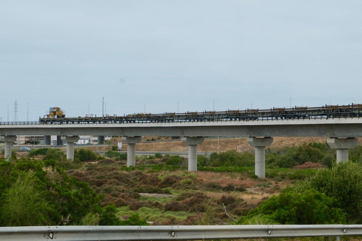 Primer ensayo con el tren de La Cabezuela