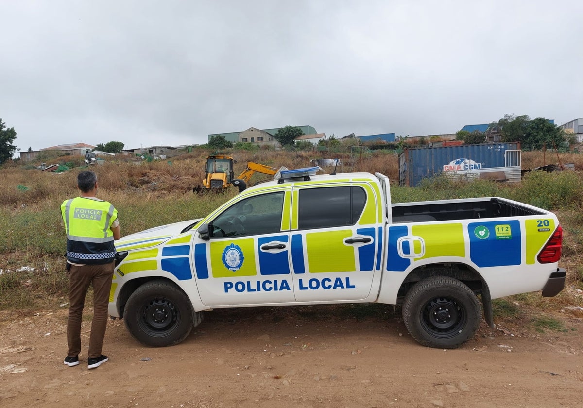 Nuevo operativo contra la ocupación ilegal de parcelas en Los Pastores en Algeciras