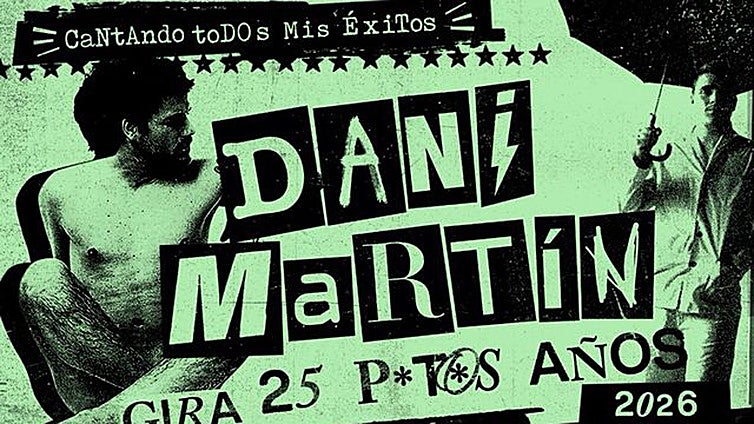 Dani Martín anuncia un concierto en Cádiz para el próximo verano: fecha, lugar y cómo comprar entradas