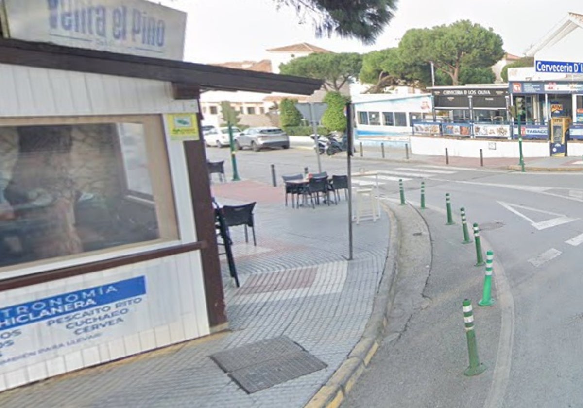 Zona de la Barrosa en la que se produjeron los hechos