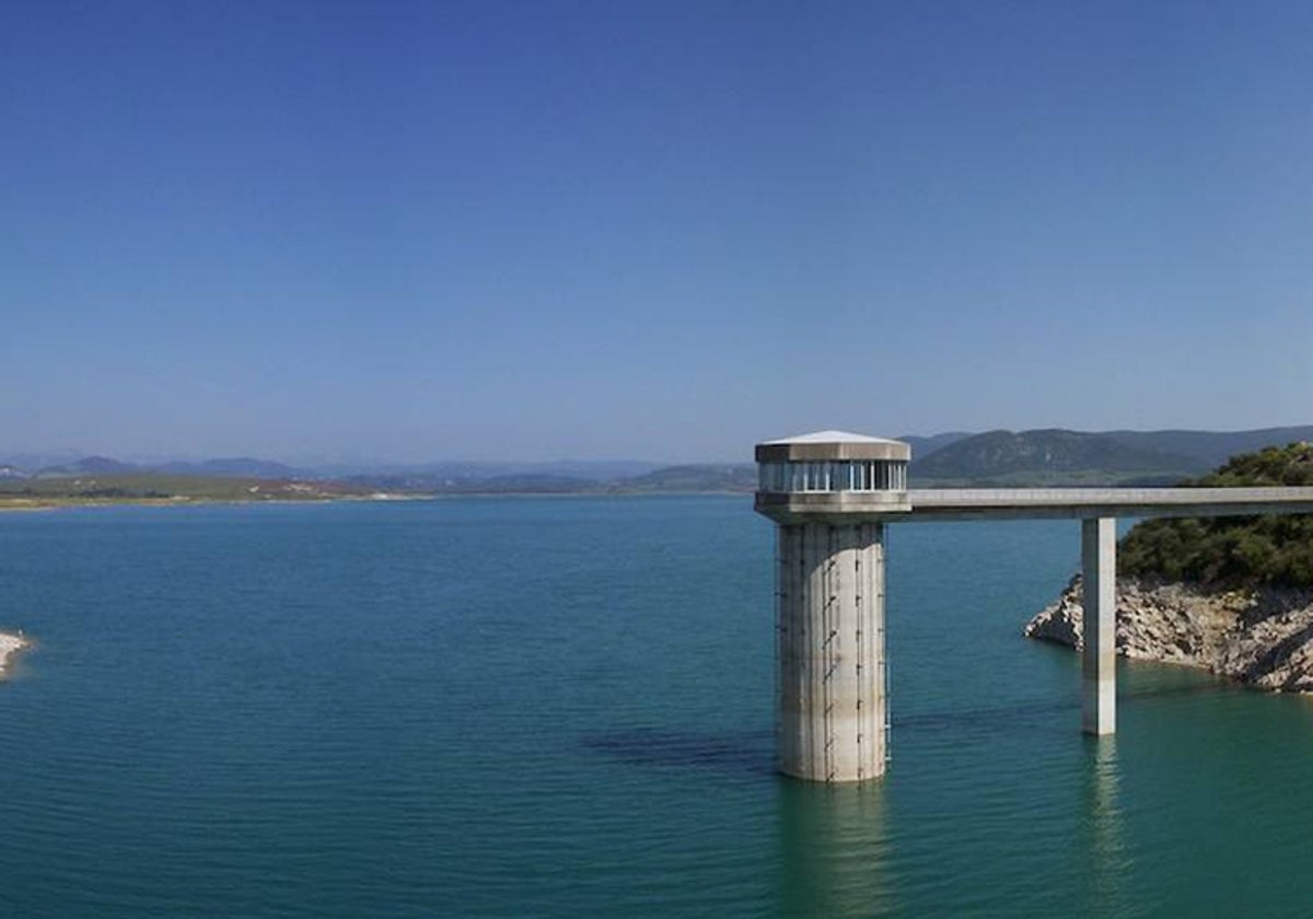 Aspecto que presenta el pantano de Guiadalcacín
