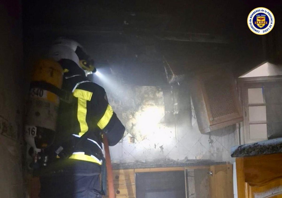 Incendio en una casa de Conil.