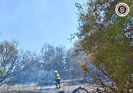 Regresan a sus viviendas cerca de 90 personas desalojadas por el incendio declarado en Montecastillo en Jerez