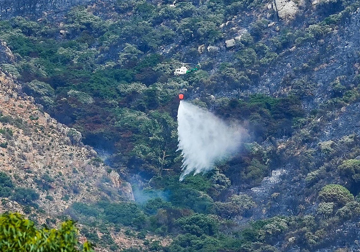 El Infoca da por extinguido el incendio de Tarifa