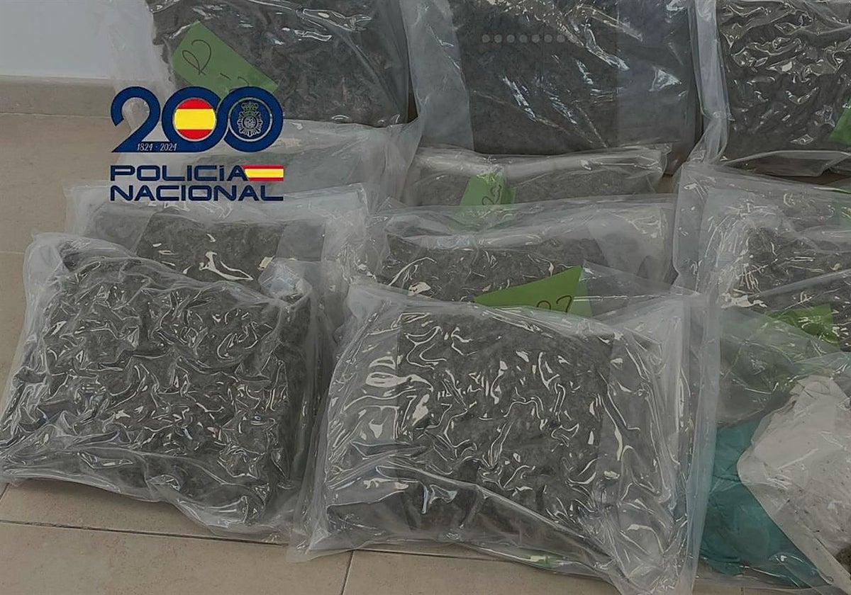 La Policía lo rescata de su furgoneta y encuentra 13 kilos de marihuana