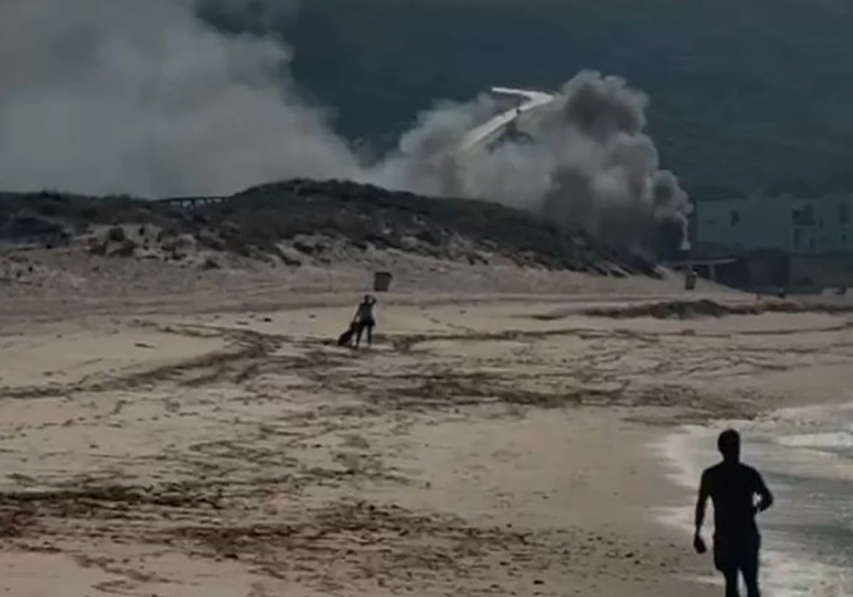 Incendio en Los Caños.