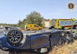 Accidente frontal en la A-384, a la altura de Villamartín