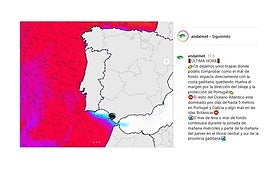 Andalmet advierte sobre el oleaje en Cádiz: «Se volverá a prohibir el baño»