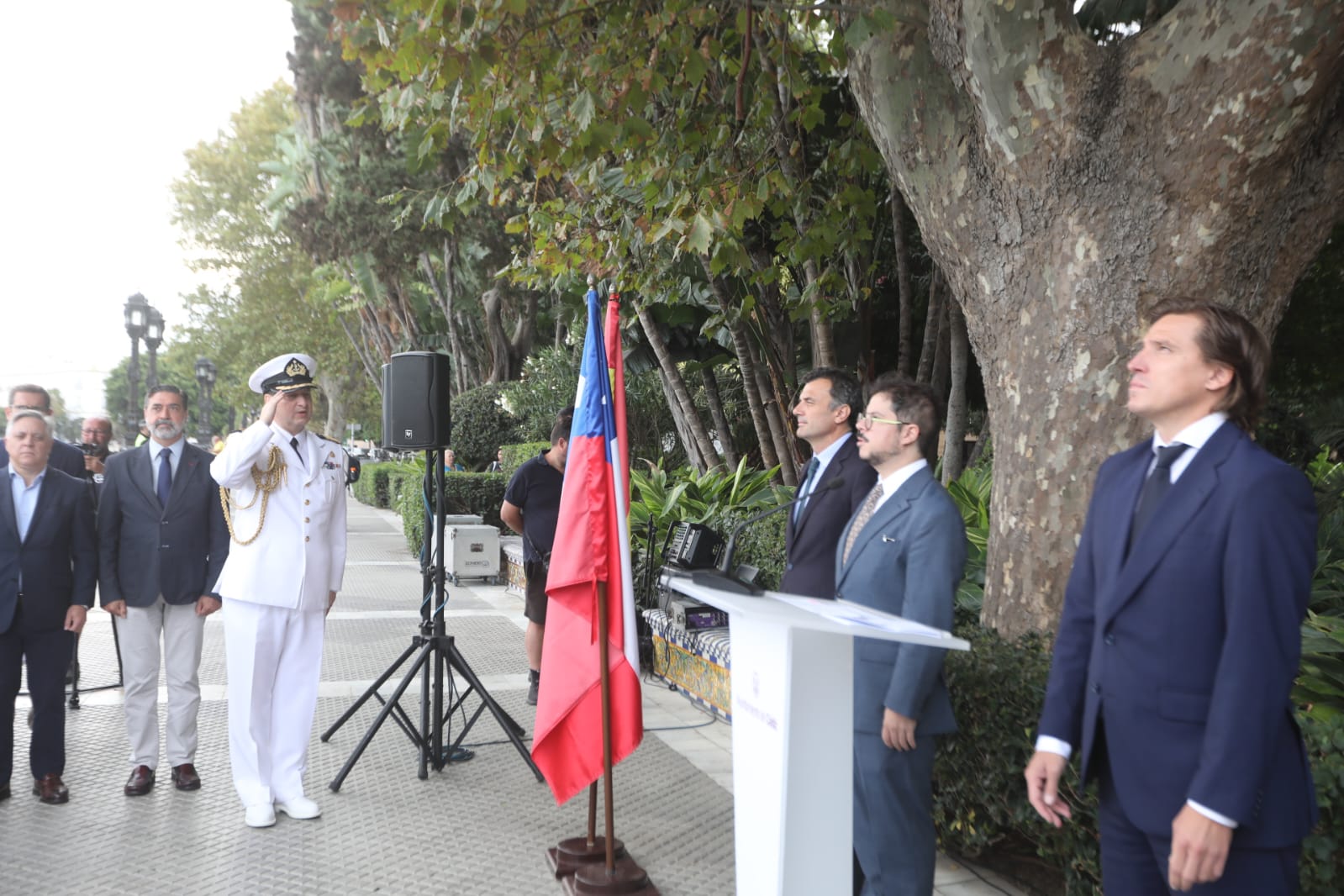 El marino chileno Arturo Prat Chacón ya tiene su busto en la Alameda de Cádiz