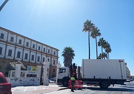 Entran las casetas de obras en Valcárcel: «Ya está todo preparado»