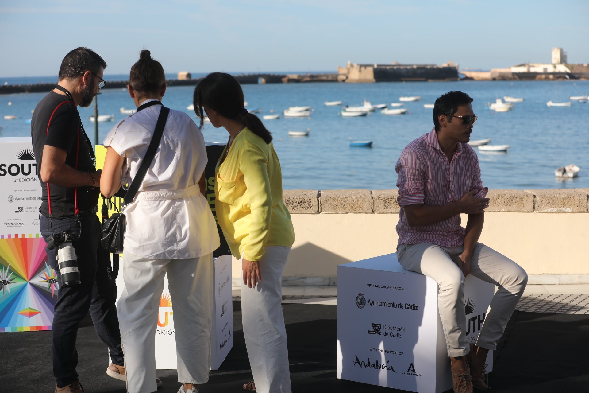 José Luis Moreno y Fernando Trueba, protagonistas del posado caletero este sábado