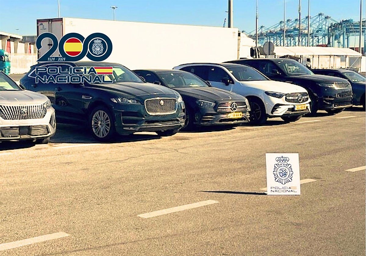 Coches robados recuperados.