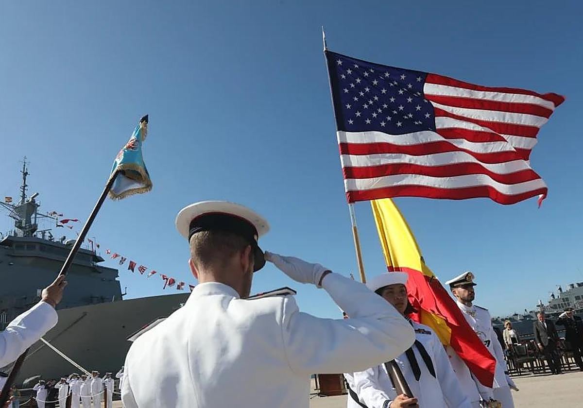 Soldados de Estados Unidos en la Base Naval de Rota