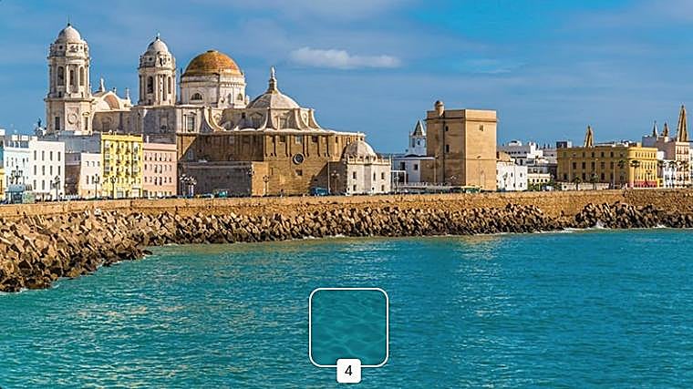 Así es el tono del agua de la Bahía de Cádiz según Sixt