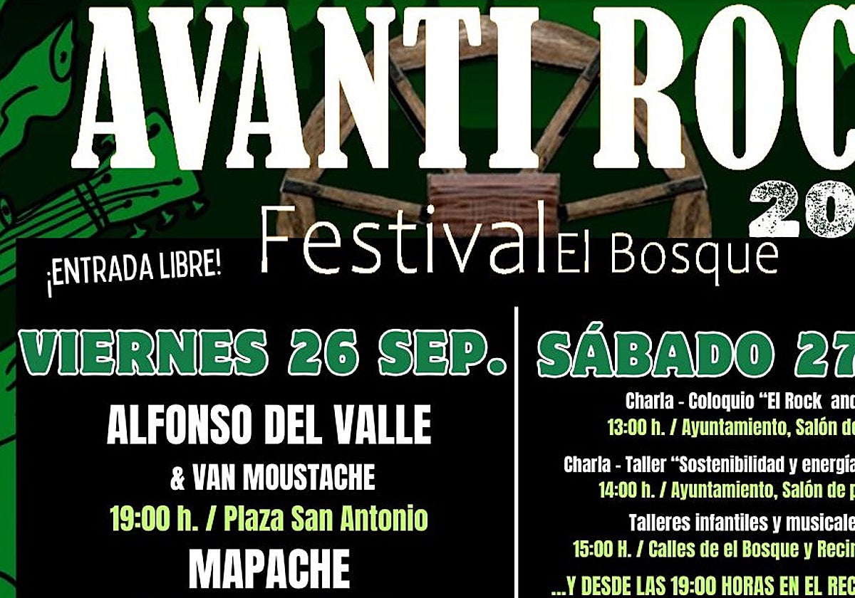 Este pueblo de Cádiz se convertirá en la capital del Rock este fin de semana: podrás disfrutar gratis de todos estos grupos