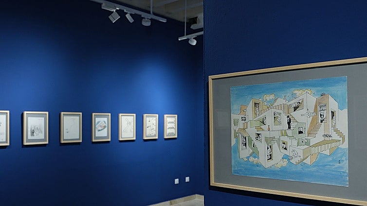 La Fundación Cajasol acoge una exposición del humorista gráfico Antonio Mingote en Cádiz