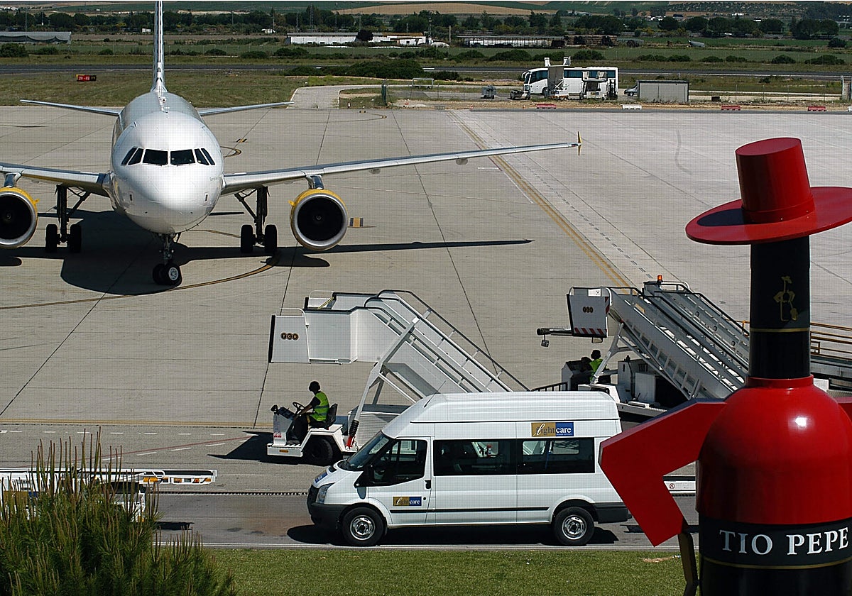 Pista de aterrizaje del aeropuerto de Jerez