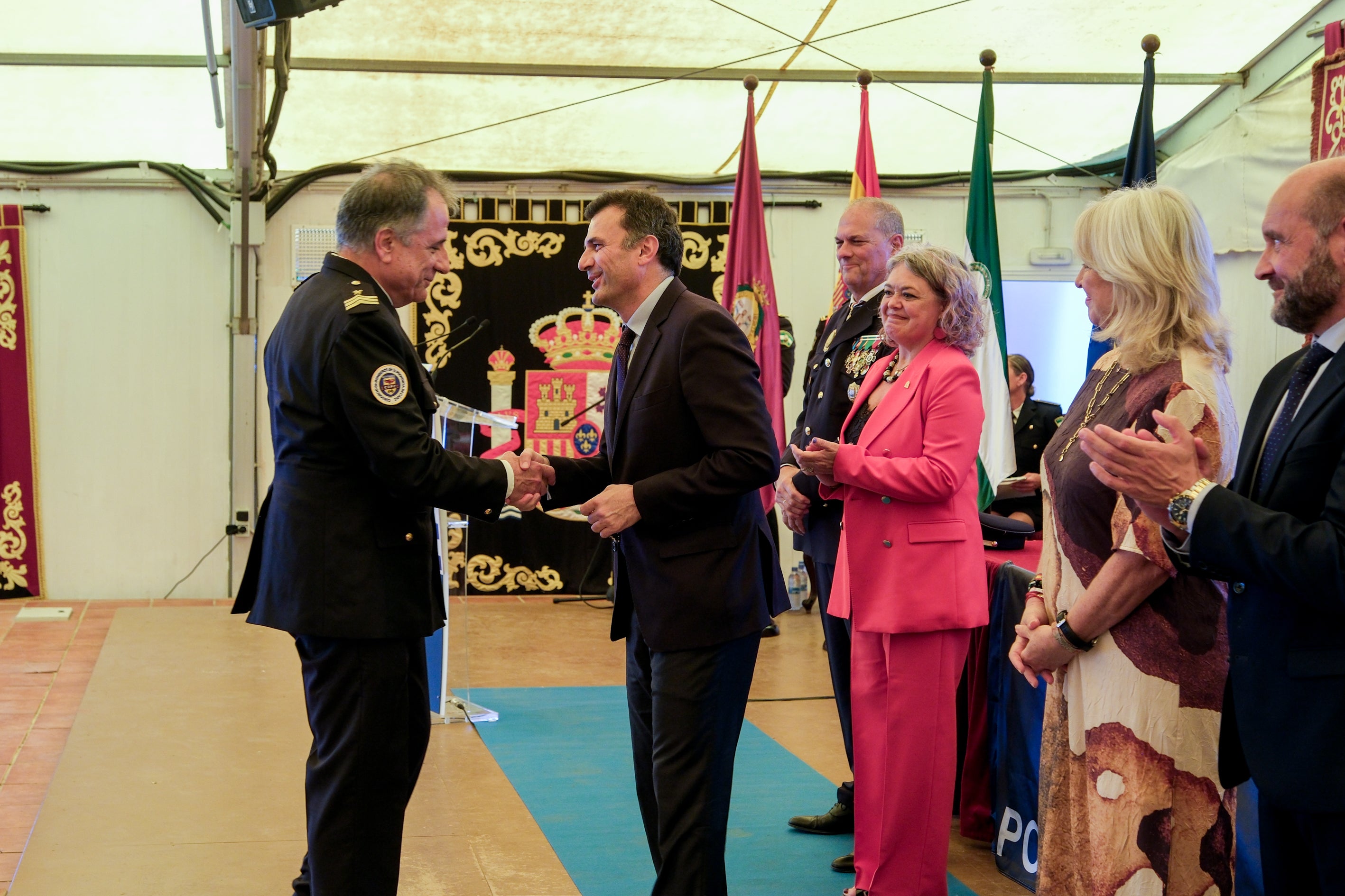 Honores al patrón de la Policía Local de Cádiz
