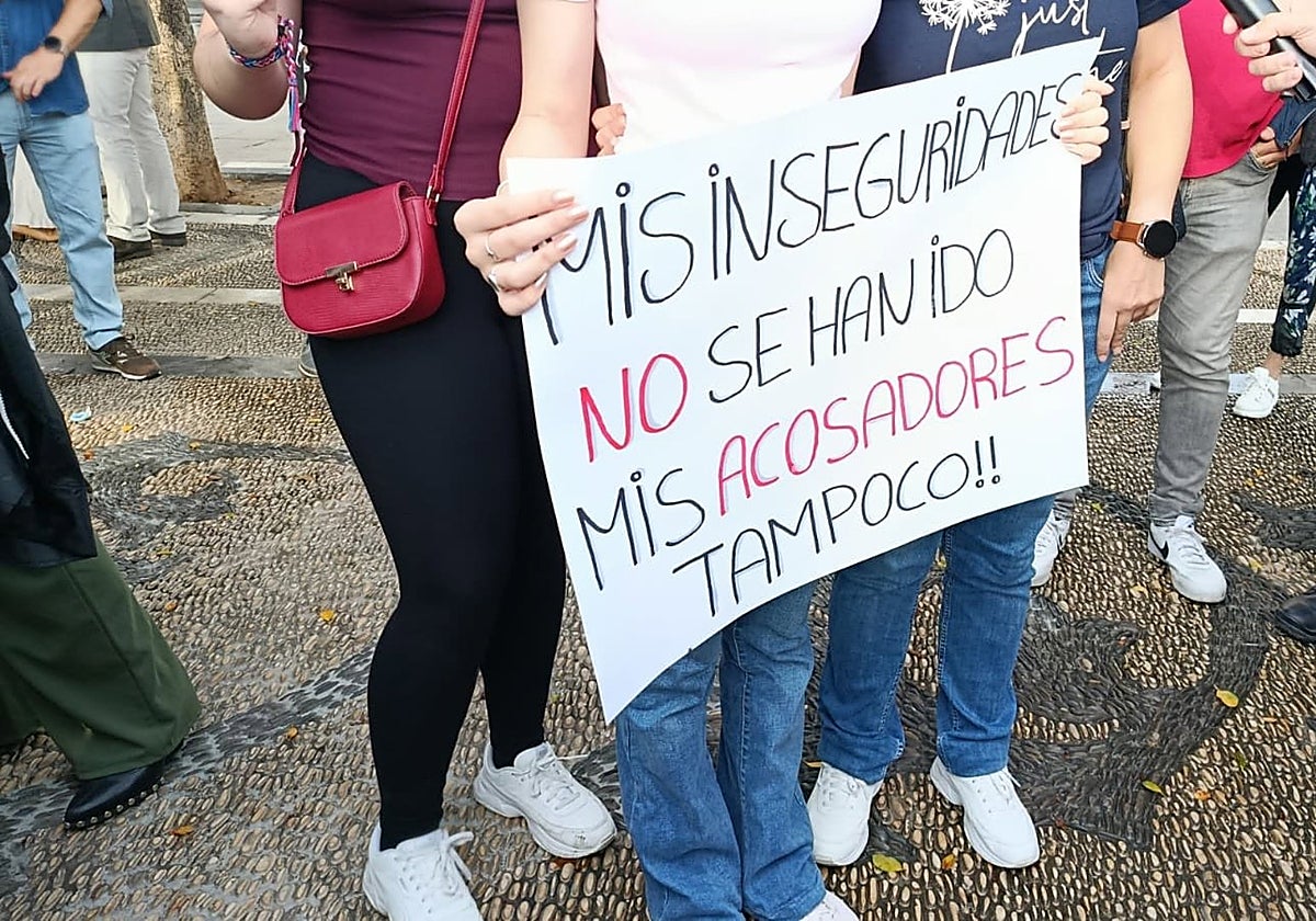 Manifestación contra el acoso escolar en Jerez.