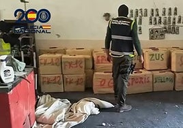 Caza a los narcos, la droga y los fusiles de asalto también por el río Guadalete
