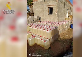 Más de 16.000 litros de gasolina para los narcos decomisados en unas horas en Cádiz, suma y sigue