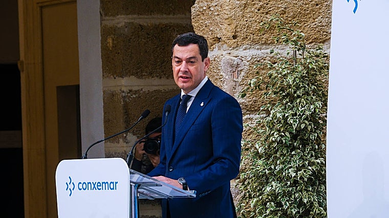 El presidente de la Junta de Andalucía, Juanma Moreno