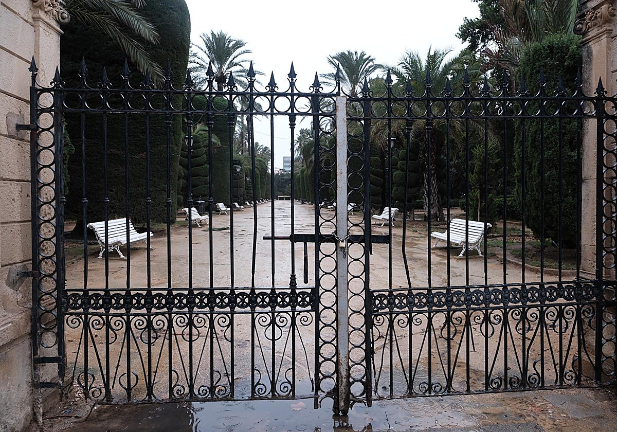 Parque Genovés, cerrado por la borrasca Claudia