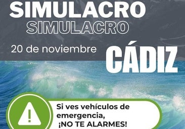 Cádiz, ante el mayor simulacro de tsunami de España: el mensaje de alerta llegará a las 10.03 horas
