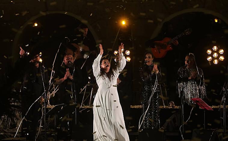 Imagen principal - Alumbrado de Navidad en Cádiz: flamenco para darle vida a un bosque mágico
