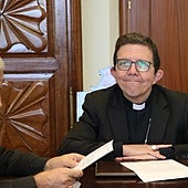 Monseñor Valdivia, en el Obispado