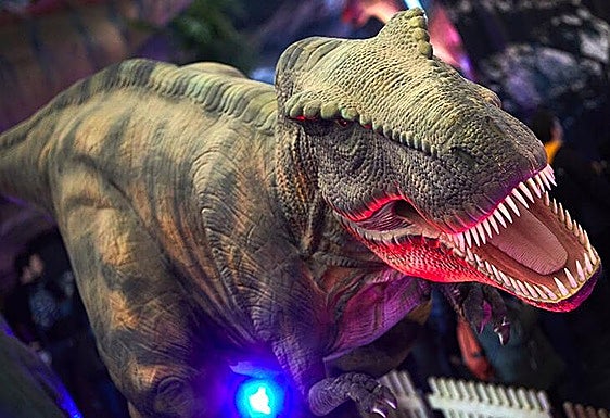 Imagen de uno de los dinosarios de la exposición