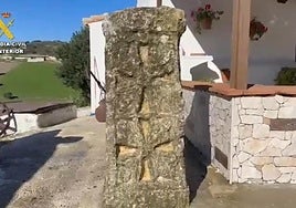 Pieza recuperada por la Guardia Civil
