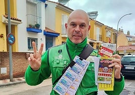 El vendedor de la ONCE Daniel Losada