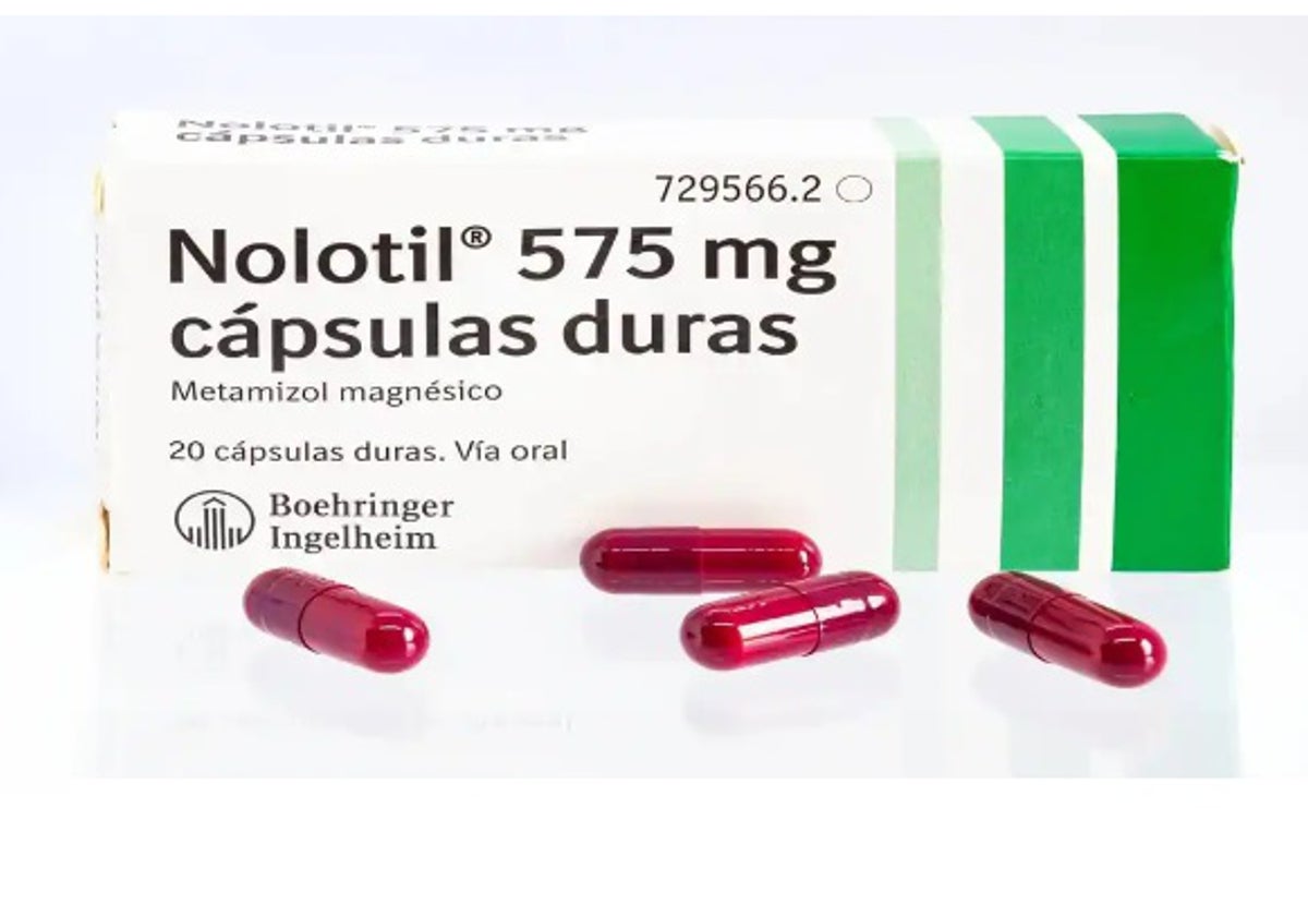 Caja del medicamento investigado: nolotil