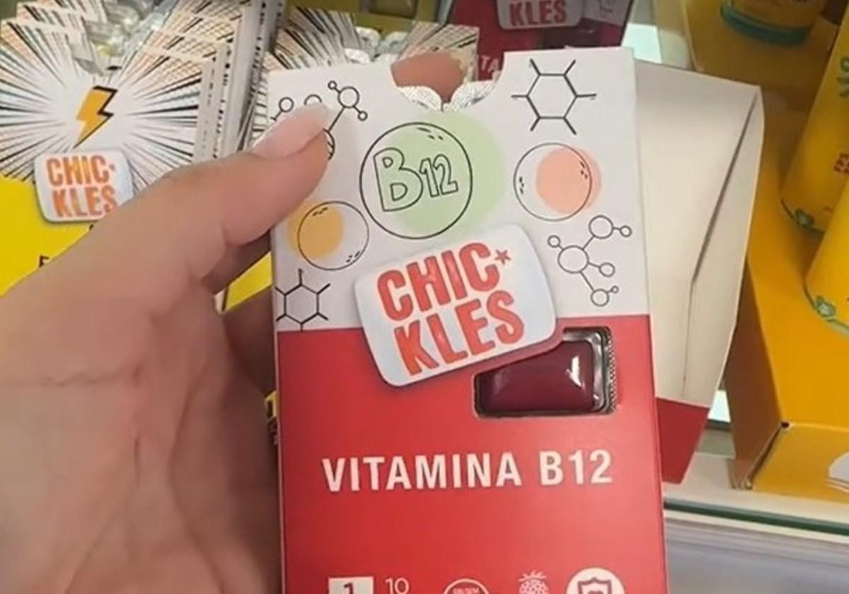 Chicles de Mercadona con vitamina B12